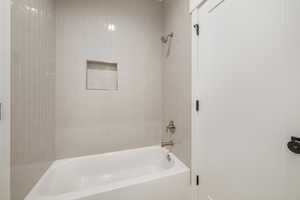 Bathroom with washtub / shower combination