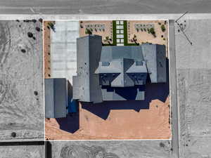 View from above of property