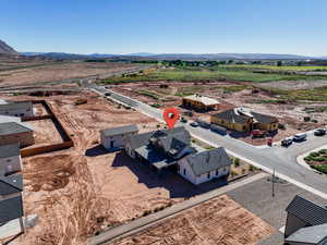View of rural area with a mountain backdrop