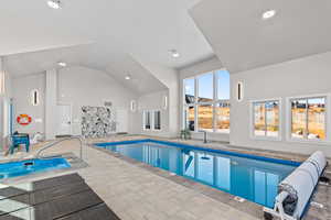 View of indoor pool