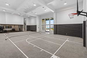 View of sport court featuring community basketball court