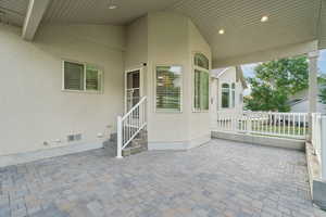 View of patio / terrace featuring entry steps