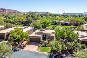 Bird's eye view of mountains