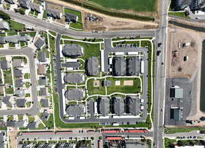 Aerial view of property's location featuring property boundaries highlighted