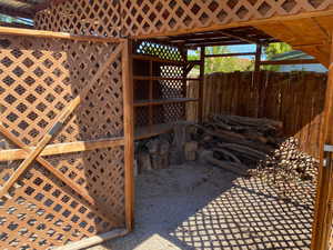 View of wine area