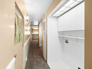 Hallway and laundry area