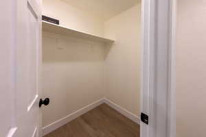 Spacious closet in primary bedroom