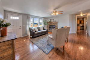 Upstairs main entrance and living room