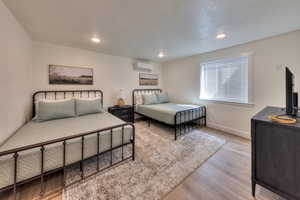 Downstairs bedroom #2. Two queen beds, sleeps 4 guests. Large closet.