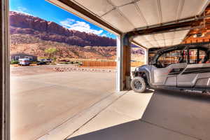 Garage and front driveway