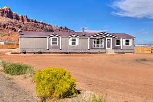 View of house with Moab Rim