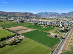 View of rural area with a mountainous background