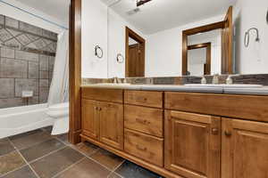 Bathroom with double vanity