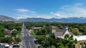 Mountain view featuring nearby suburban area