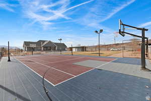 View of sport court featuring community basketball court