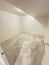 Bonus room featuring carpet and a textured ceiling
