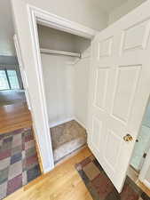 View of coat closet in the entry
