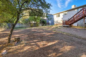 View of yard with stairs