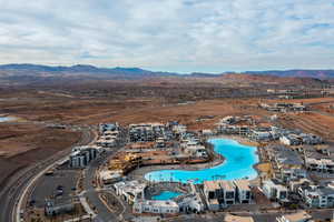 View of property location featuring mountains and a pool