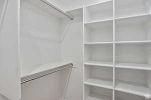 View of spacious closet