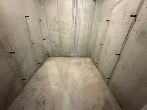 View of below grade area