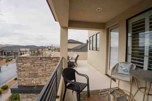 Balcony with a sunroom