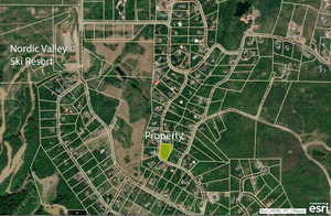 Aerial overview of property's location