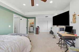 Bedroom or family room with closet