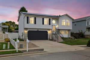 2 Level home with solar panels