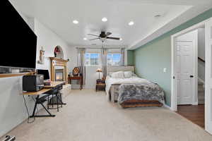 Bedroom or Family room with fireplace