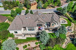 View from above of property