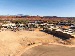 Mountain view with nearby suburban area