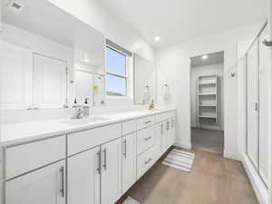 Primary Bathroom with walk in closet