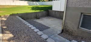 View of yard featuring a patio