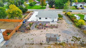 Aerial view of property and surrounding area