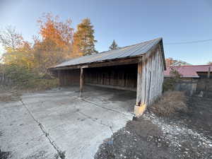 View of pole building