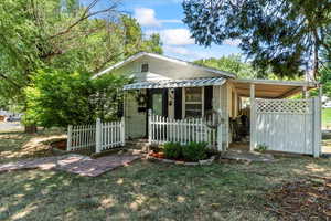 View of front of property with covered porch