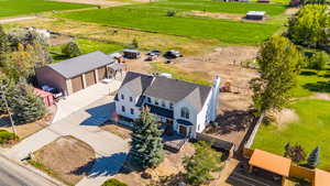 Overhead view of the property