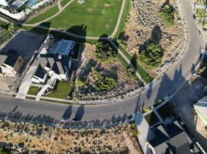 Aerial view of property and surrounding area