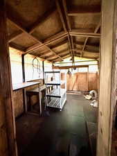 Misc room featuring vaulted ceiling