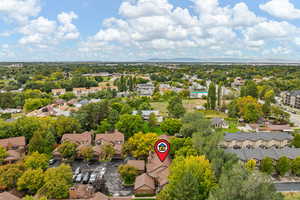 Aerial view of community
