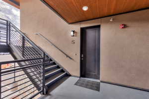 Doorway to property