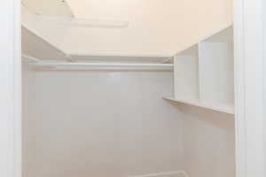 View of spacious closet