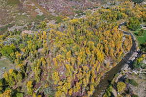 Aerial view of property's location