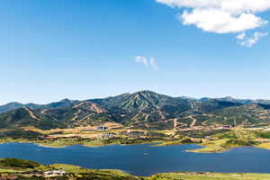 Water view with mountains
