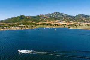 Water view featuring a mountainous background
