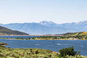 Water view featuring mountains