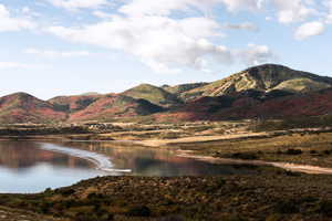 Water view featuring a mountain backdrop