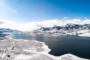 Water view featuring a mountainous background