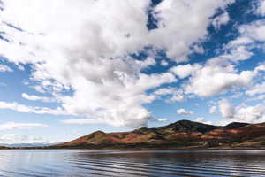 Water view with mountains